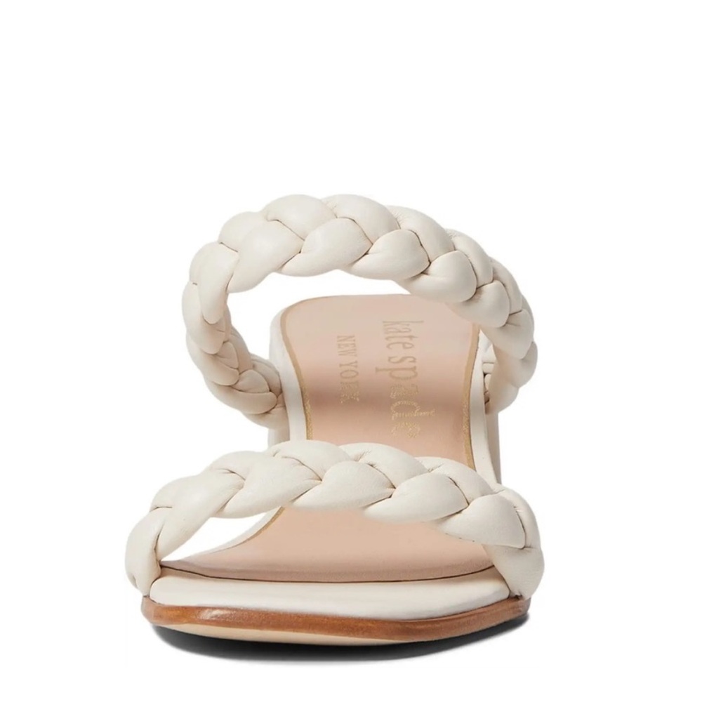♠️kate spade Juniper Braided Slide Sandals, Parchment NIB - Picture 5 of 9